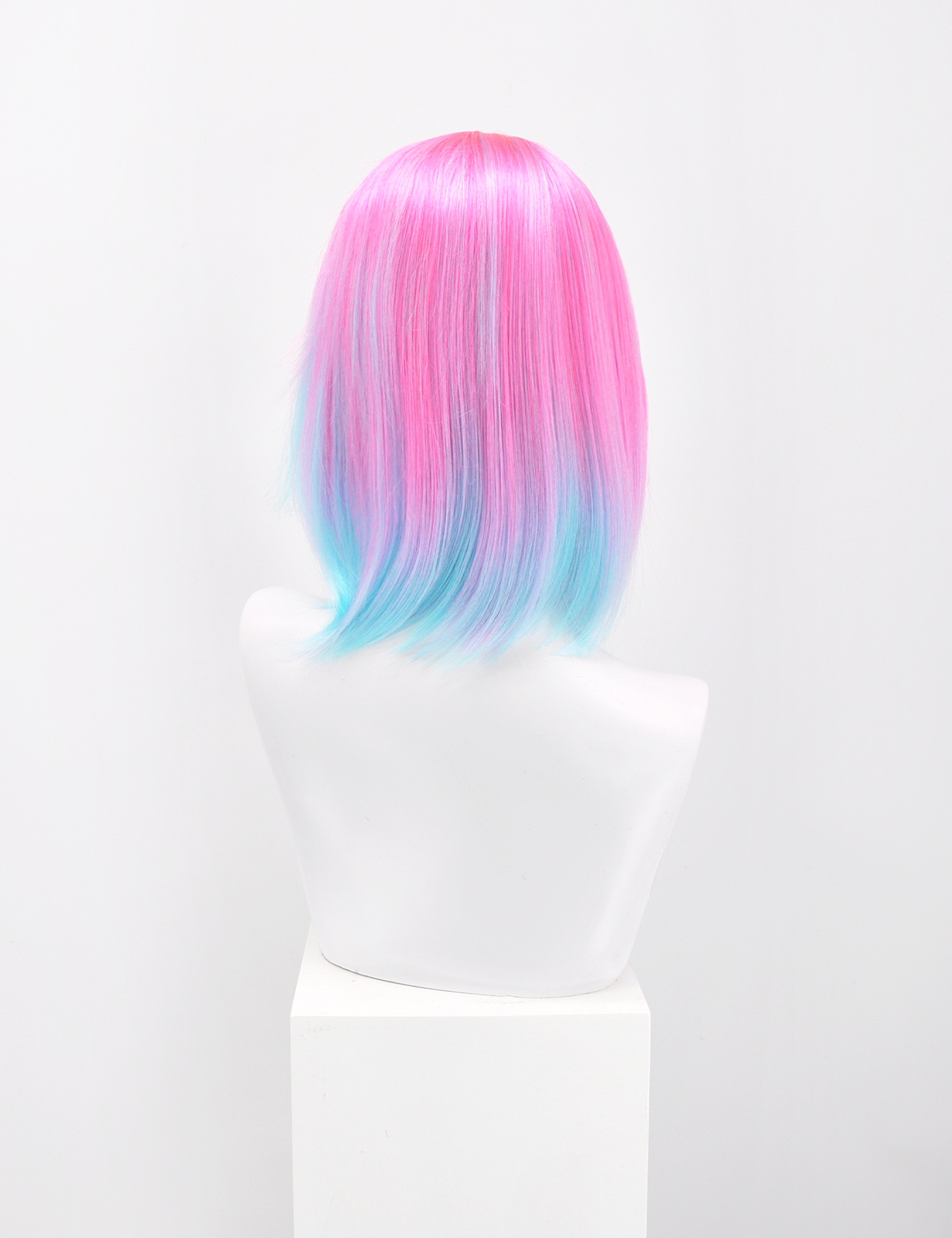 BOB WIG - FUCHSIA/AQUA