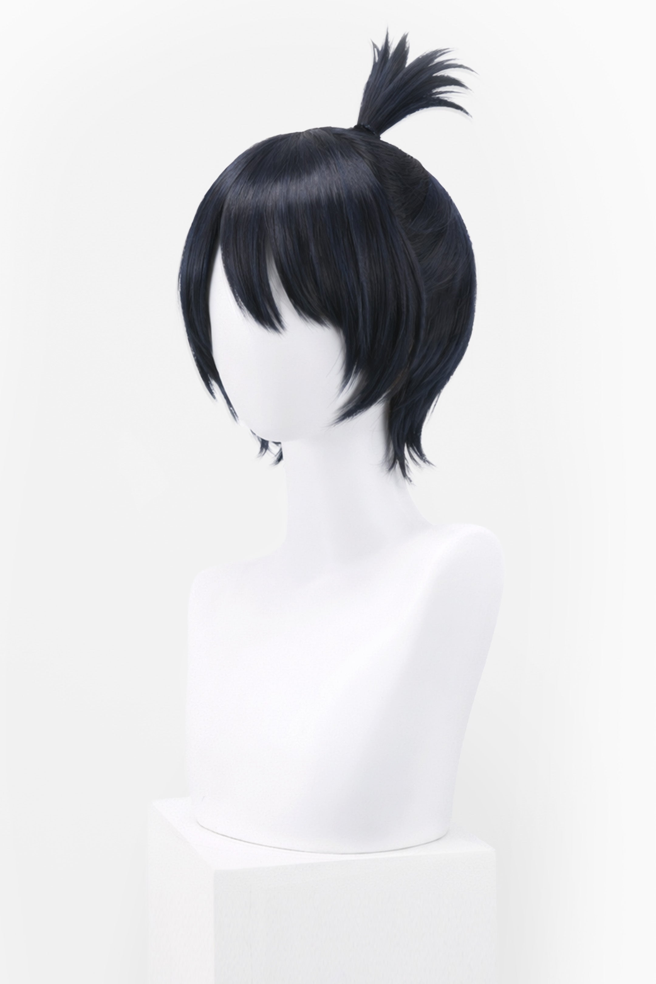 SHORT DARK BLUE WIG WITH SPIKE