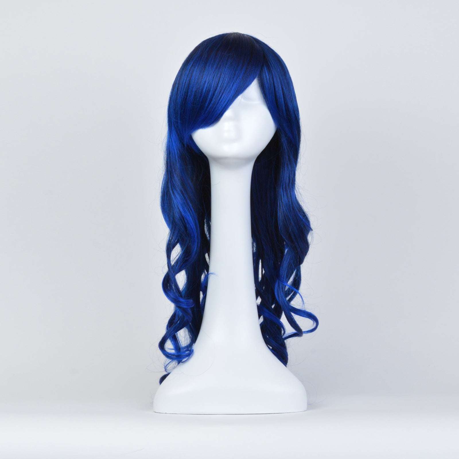 WAVY WIG - BLACK/ROYAL BLUE