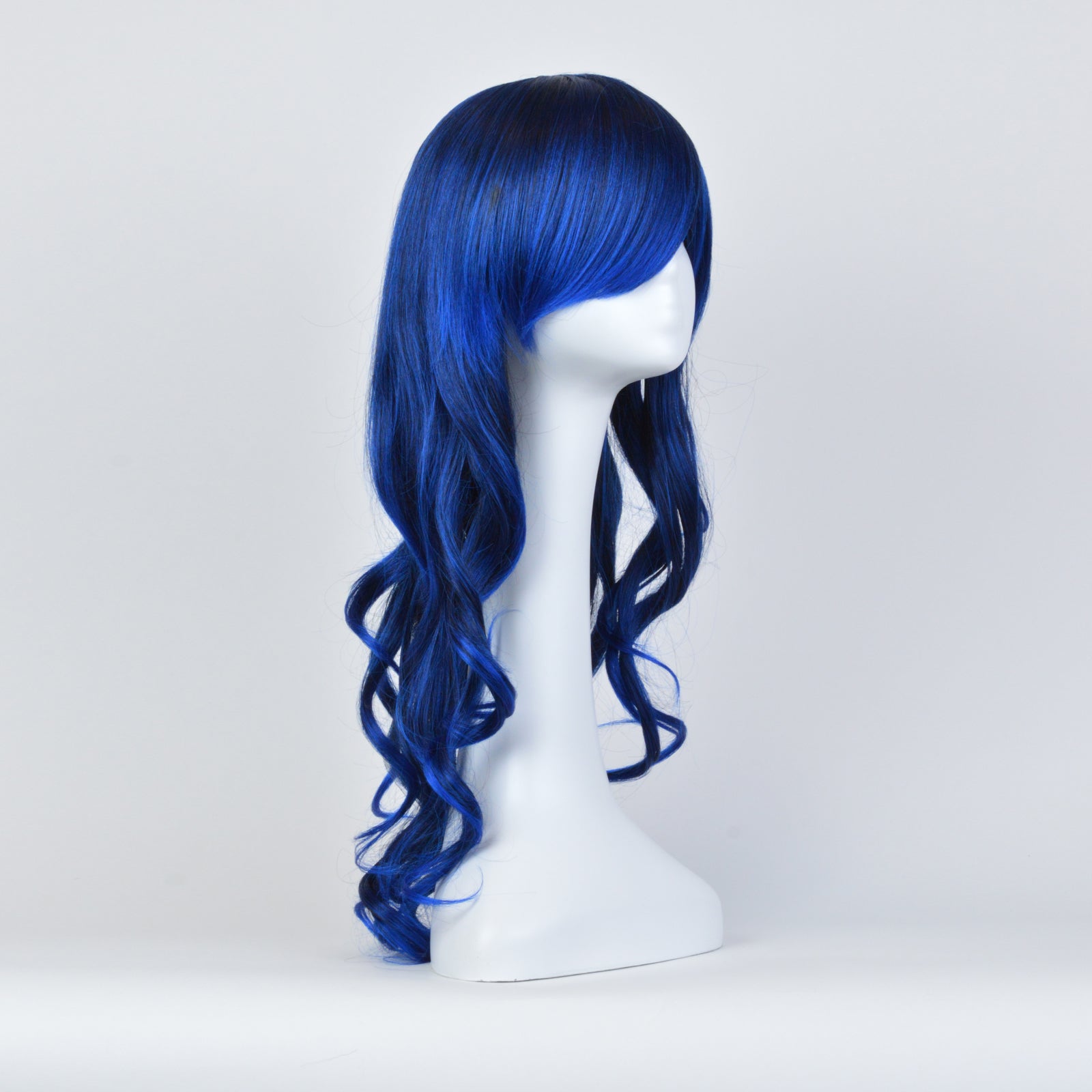 WAVY WIG - BLACK/ROYAL BLUE