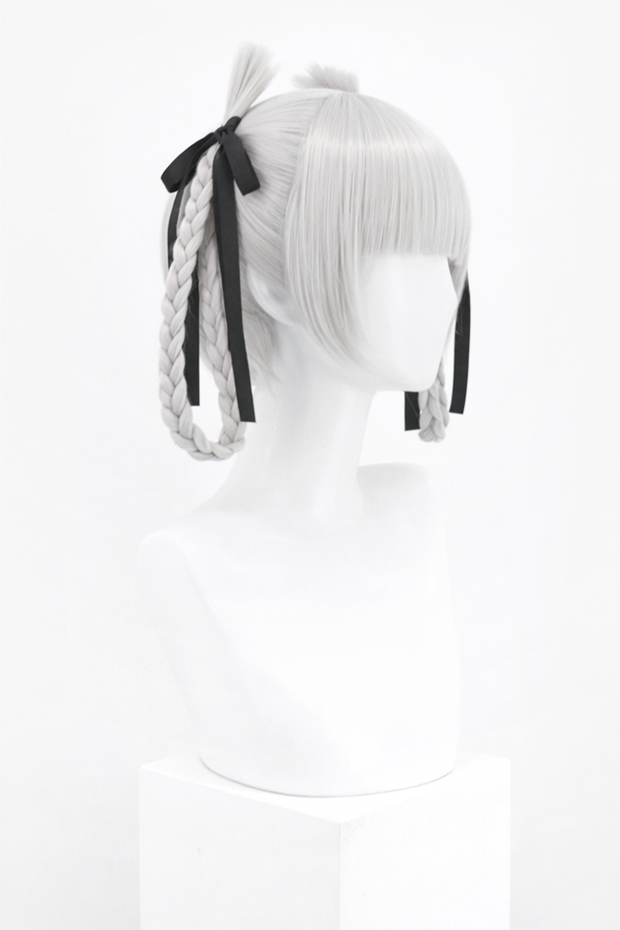 GREY WIG WITH BRAIDS