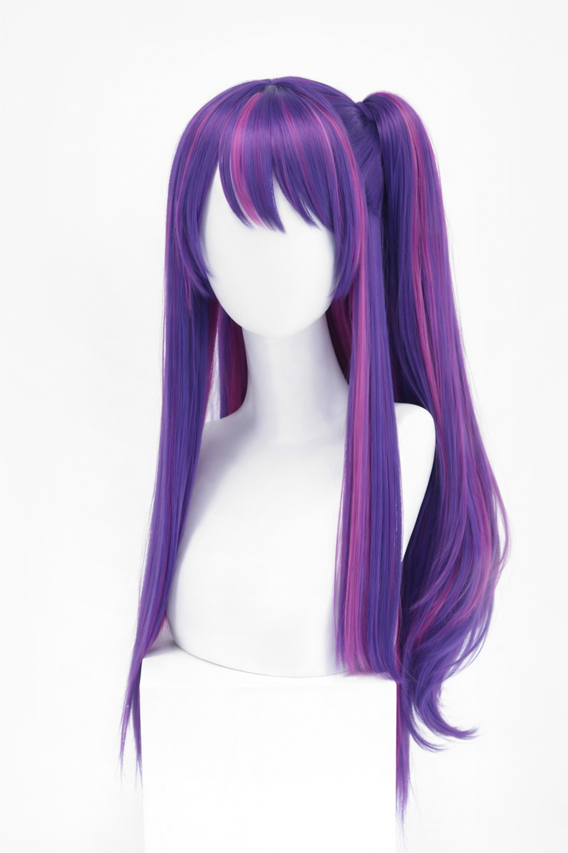 PERRUQUE LONGUE VIOLET/ROSE