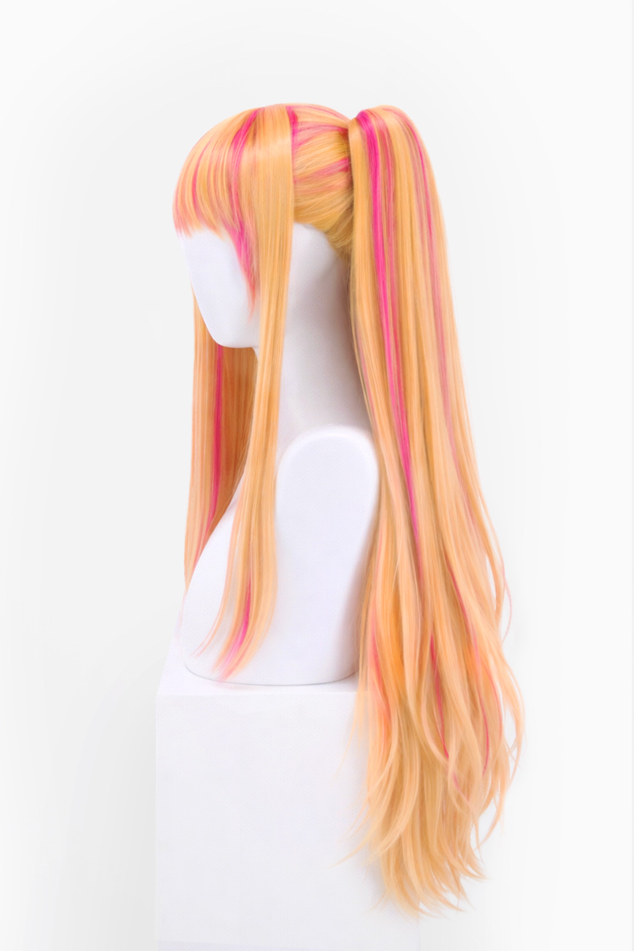 PERRUQUE BLONDE/ROSE AVEC CLIP