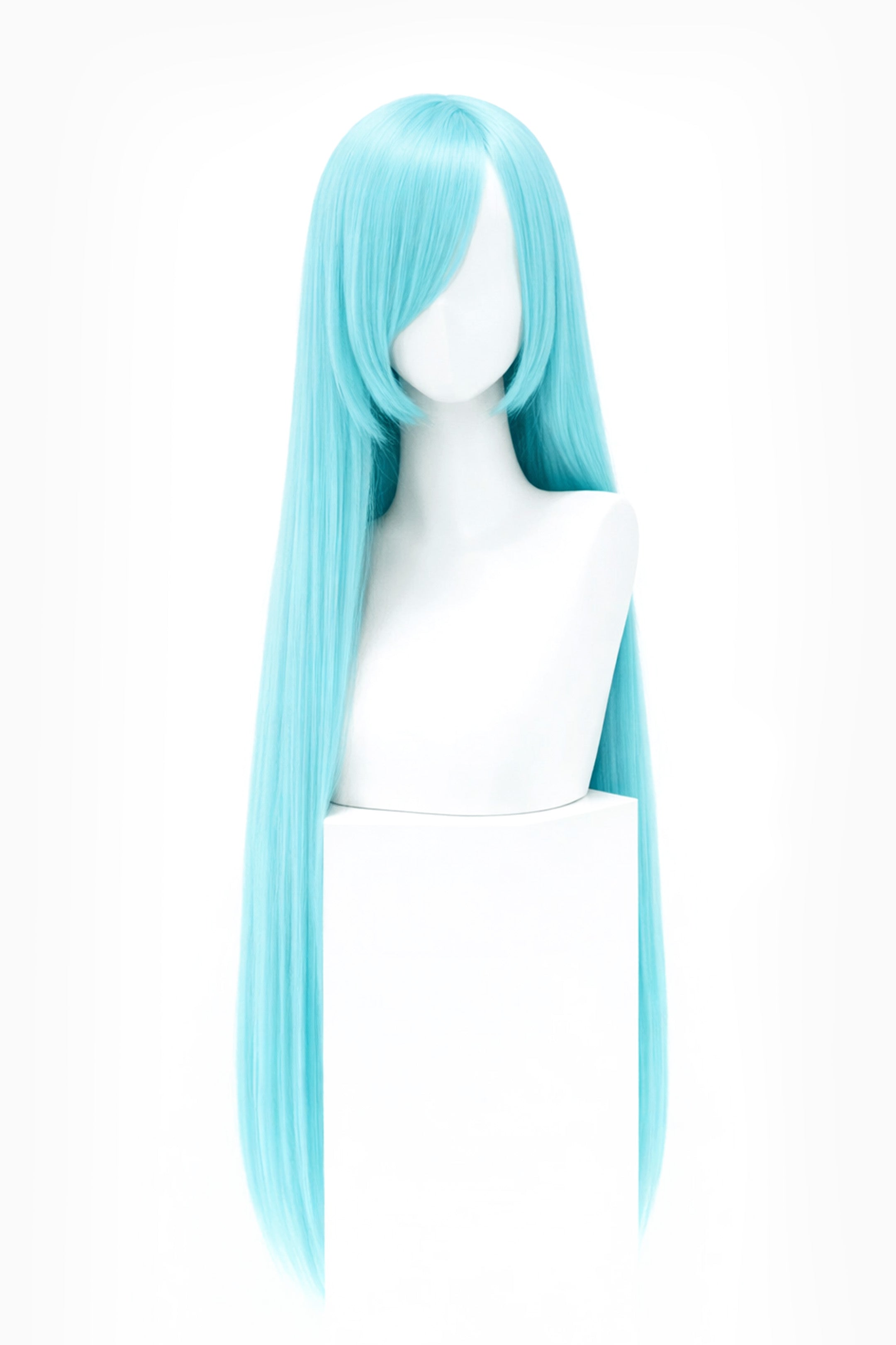 EXTRA LONG AQUA GREEN WIG