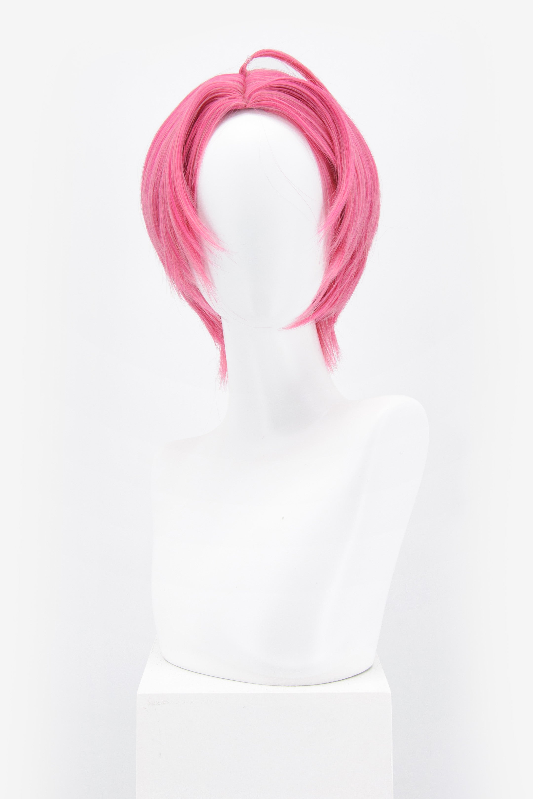 Fringeless Short Pink Wig