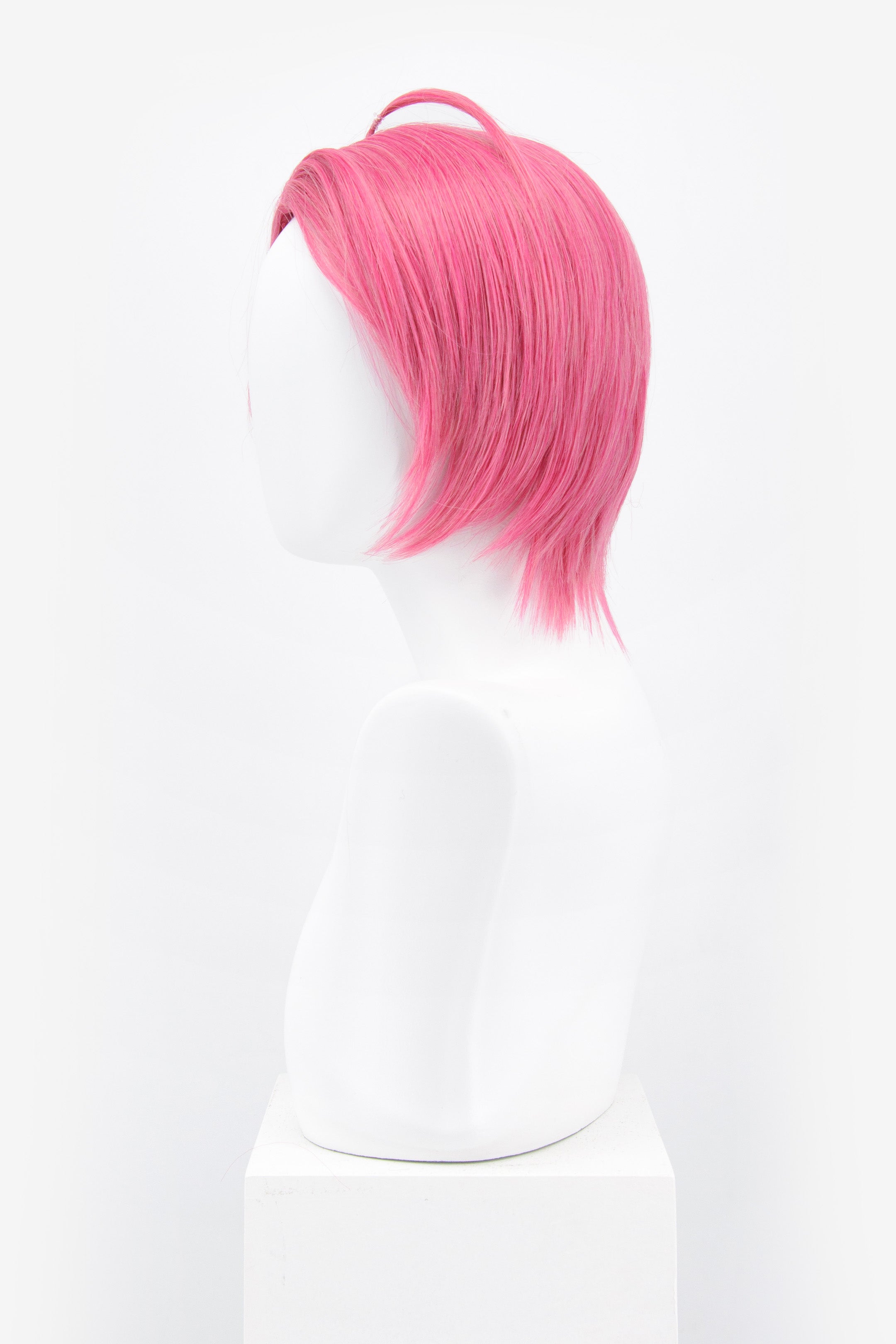 Fringeless Short Pink Wig