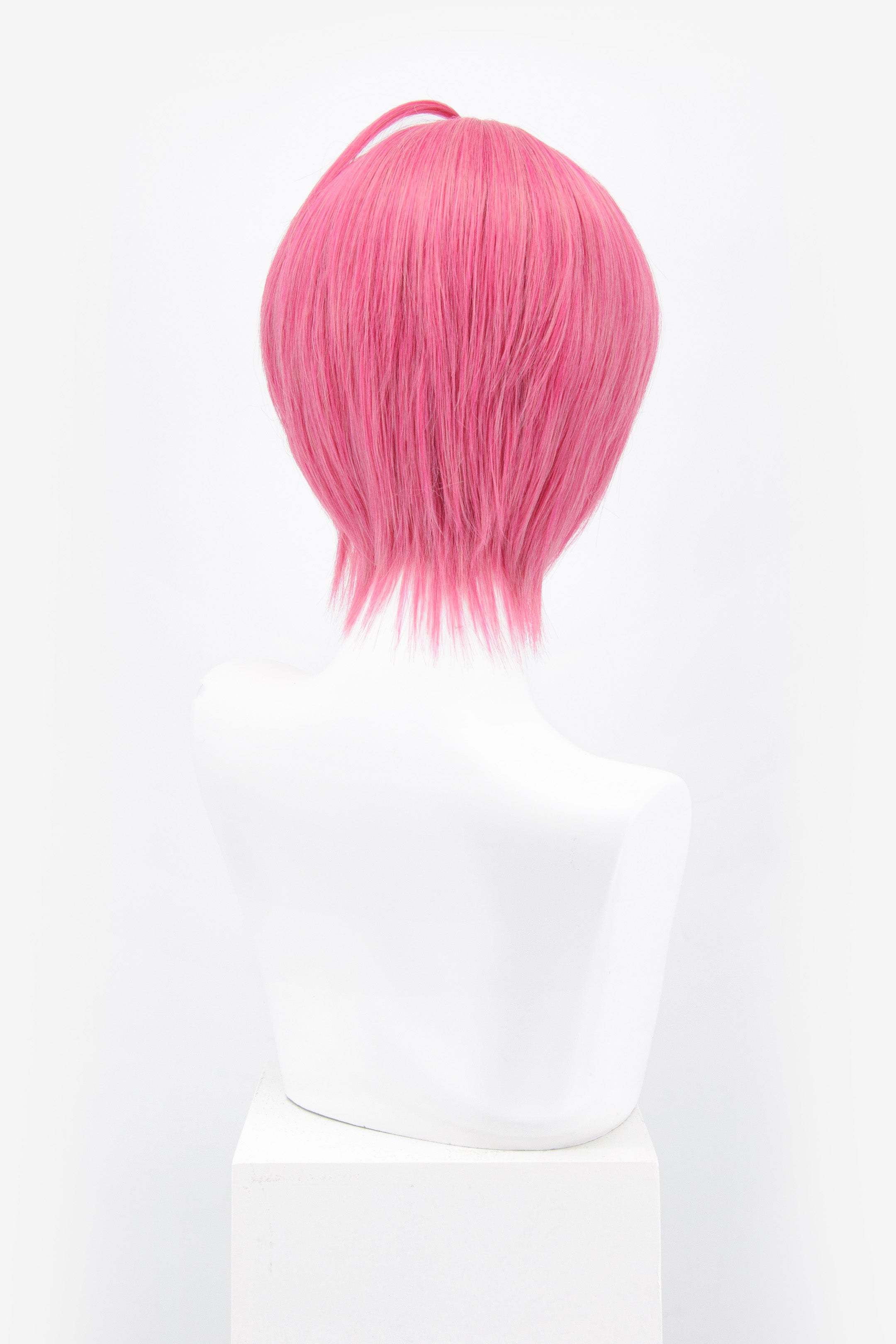 Fringeless Short Pink Wig